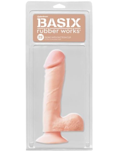 BASIX RUBBER WORKS 7.5IN DONG W/ SUCTION CUP