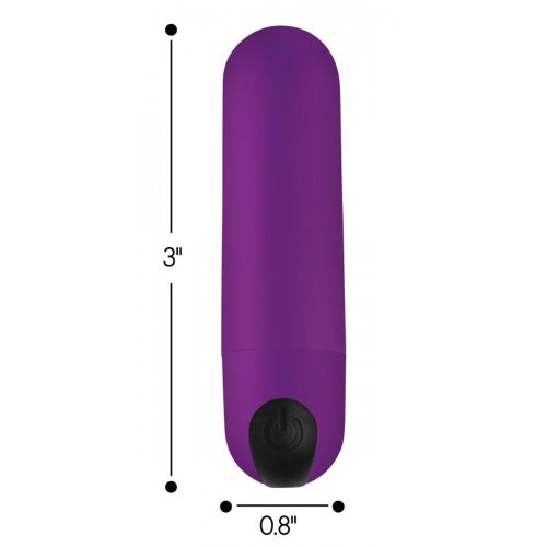 21X Vibrating Bullet w/ R/C - Purple