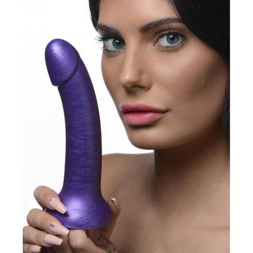 G-Tastic 7\" Metallic Silicone Dildo -Pur