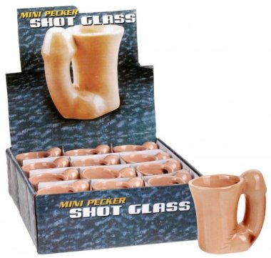 Mini Sipper Penis Mug Display of 12