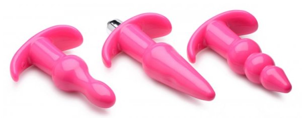 FRISKY THRILL TRIO ANAL PLUG SET PINK