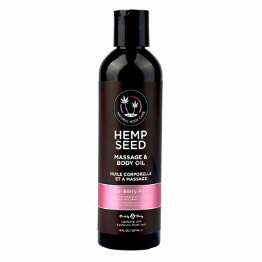 8 oz. Hemp Seed Massage Oil Zen Berry Rose