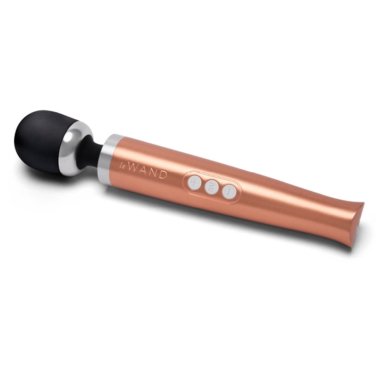 Die Cast Rechargeable Vibrating Massager - Rose Gold
