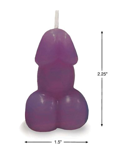 Eden\'s Penis Candle - Purple - Vanilla