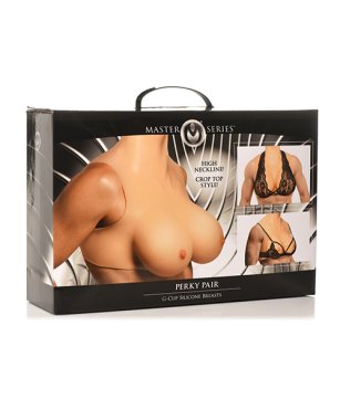 Master Series Perky Pair G Cup Silicone Breasts