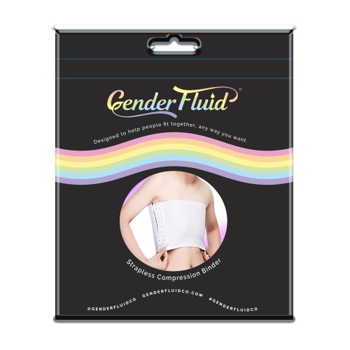 GF Strapless Chest Binder - White Large