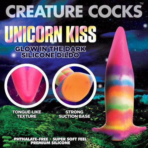 Unicorn Kiss Tongue Glow-In-Dark Silicon