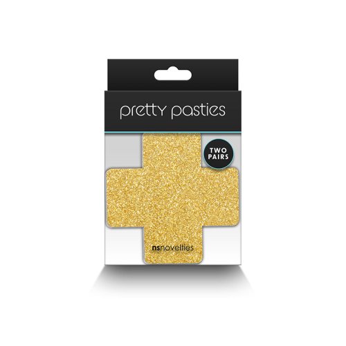 Pretty Pasties Crosses Black/Gold- 2 set