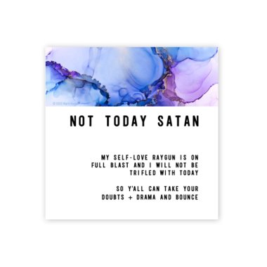 Not Today Satan - Magnet *