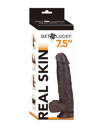 Get Lucky 7.5\" Real Skin Series - Dark Brown