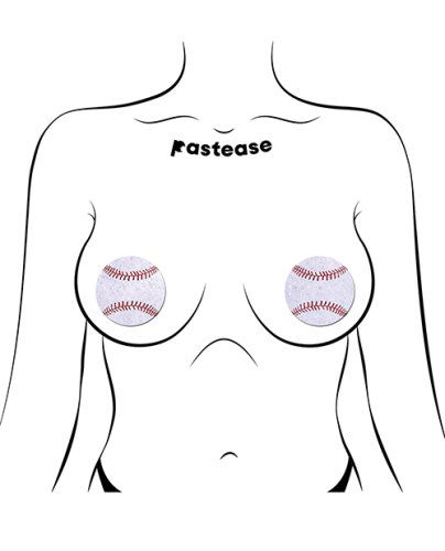 Pastease Premium Baseball Sparkly - White O/S