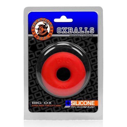 BIG OX COCKRING OXBALLS RED ICE (NET)