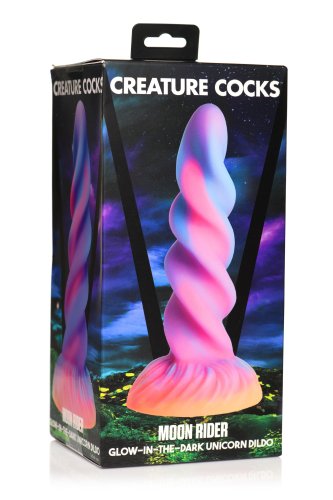 CREATURE COCKS MOON RIDER GLOW IN THE DARK UNICORN DILDO