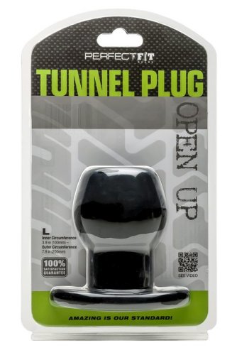 TUNNEL PLUG LARGE BLACK