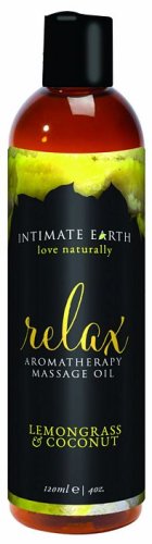 INTIMATE EARTH RELAX MASSAGE OIL 4OZ