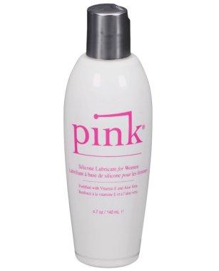 Pink Silicone Lube - 4.7 oz Flip Top Bottle