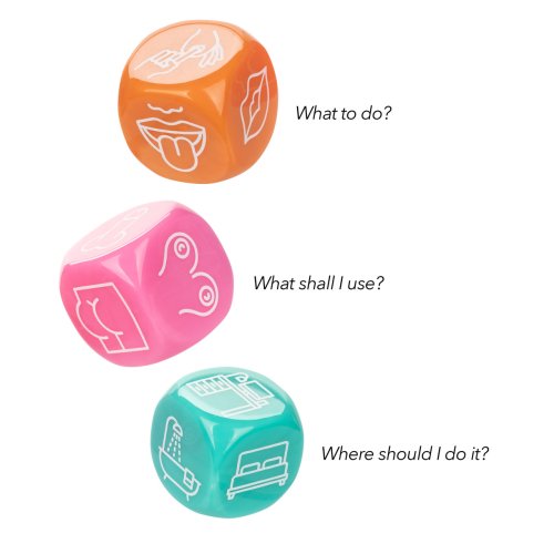 NAUGHTY BITS ROLL WITH IT ICON BASED SEX DICE