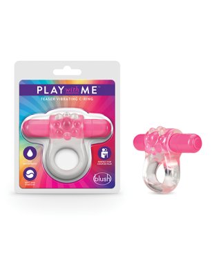 Blush Play With Me Teaser Vibrating C Ring - Pink