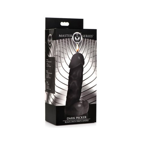 Dark Pecker Drip Candle - Black