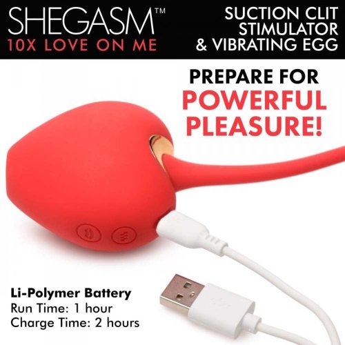 Love on Me Suction Clit Stim & Vibr Egg