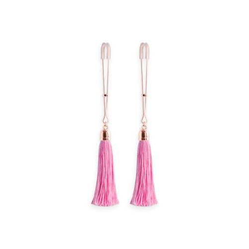 Bound Nipple Clamps - T1 - Pink Tassel