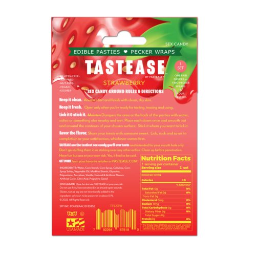 Tastease: Edible Pasties - Strawberry