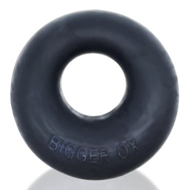 BIGGER OX, thicker bulge maker super mega-stretch cockring - BLACK ICE