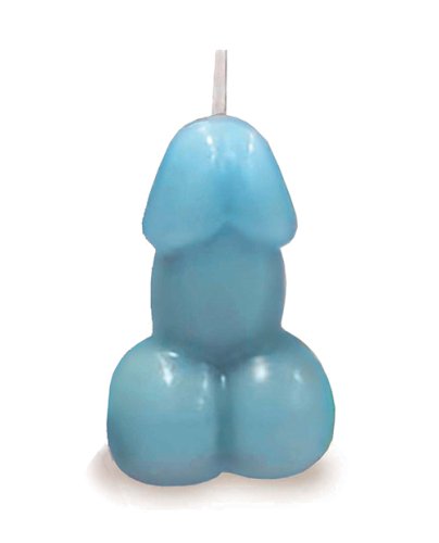 Eden\'s Penis Candle - Blue - Vanilla