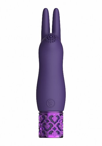 ROYAL GEMS ELEGANCE PURPLE RECHARGEABLE SILICONE BULLET