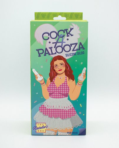Natalie\'s Toy Box Cock-A-Palooza Confetti Silicone Suction Dildo