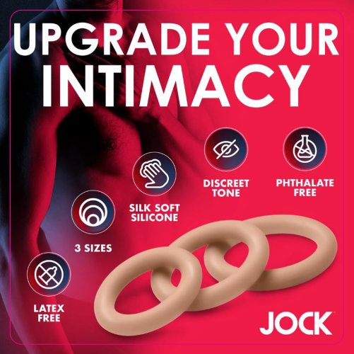 JOCK Discrete Silicone CockRing Set Tan