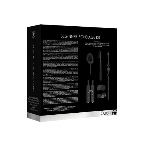 Ouch! Beginners Bondage Kit - Black