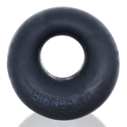 BIGGER OX, thicker bulge maker super mega-stretch cockring - BLACK ICE