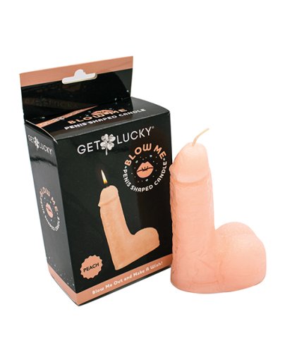 Get Lucky 5\" Blow Me Penis Candle - Peach