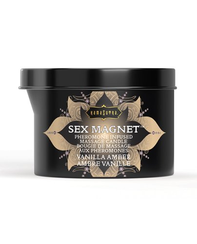 Kama Sutra Sex Magnet Candle w/Pour Spout - 6 oz Vanilla Amber