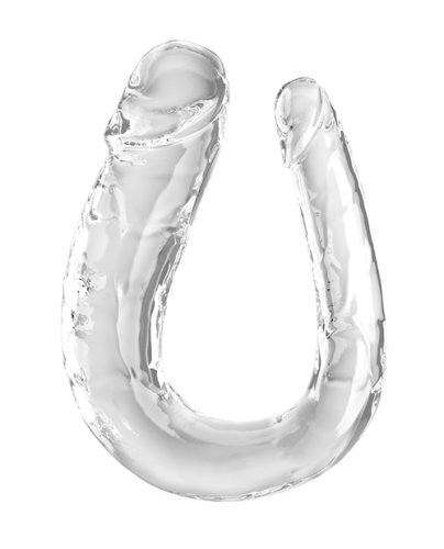King Cock Clear Large Double Trouble Dildo - Clear