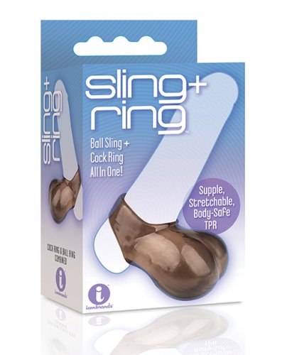 THE 9\'S SLING & RING COCK RING & BALL SLING