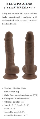 SELOPA 6 IN DILDO DARK