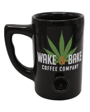 '=Wake & Bake Coffee Mug - 10 oz Black