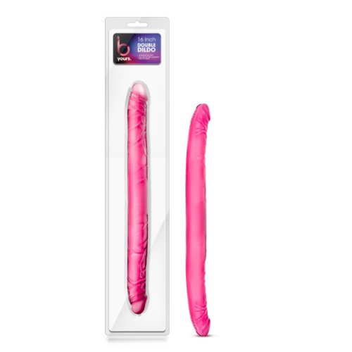 B YOURS 16 DOUBLE DILDO PINK \"