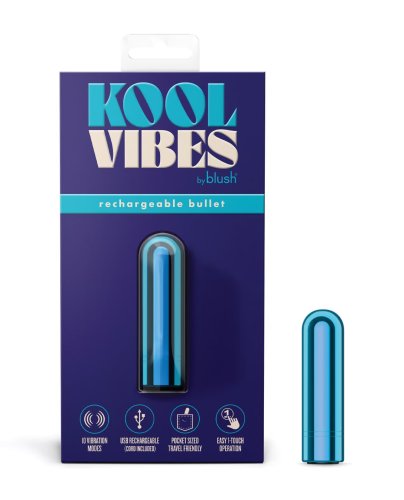 KOOL VIBES - RECHARGEABLE MINI BULLET - BLUEBERRY