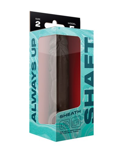 Shaft Model F Flexskin Liquid Silicone 8.8\" Sheath - Mahogany