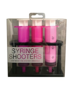 Syringe Shooters - Pink Set of 3