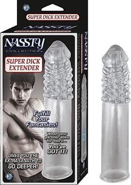 NASSTY COLLECTION SUPER DICK EXTENDER CLEAR