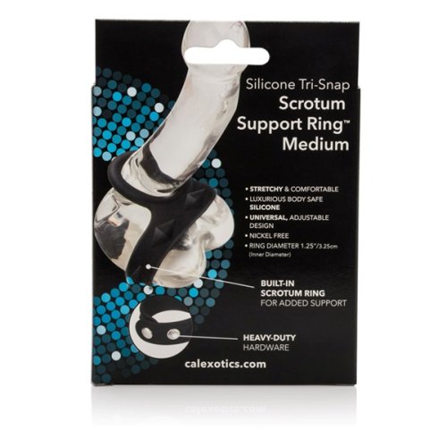 TRI SNAP SCROTUM SUPPORT RING MEDIUM SILICONE