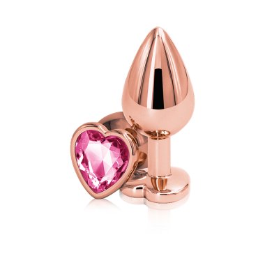 REAR ASSETS ROSE GOLD HEART MEDIUM PINK