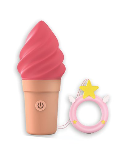 Love to Love Cand\'ice Ice Cream Cone Stimulator - Raspberry Jolly