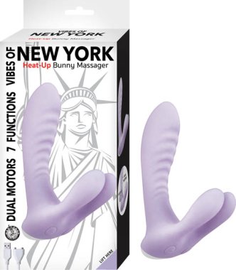 VIBES OF NEW YORK HEAT-UP BUNNY MASSAGER LAVENDER