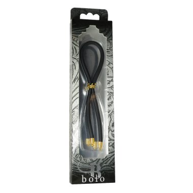 C-RING LASSO GOLD CROWN BEAD SILICONE BLACK