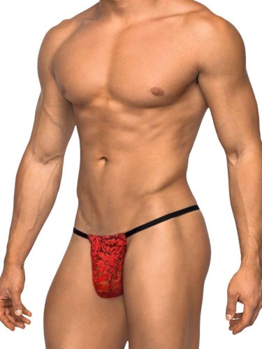 POSING STRAP STRETCH LACE RED O/S